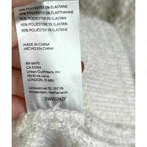 Anthropologie Shirt Jacket Medium Shacket Zig Zag Button Down Oatmeal Color - Picture 8 of 10